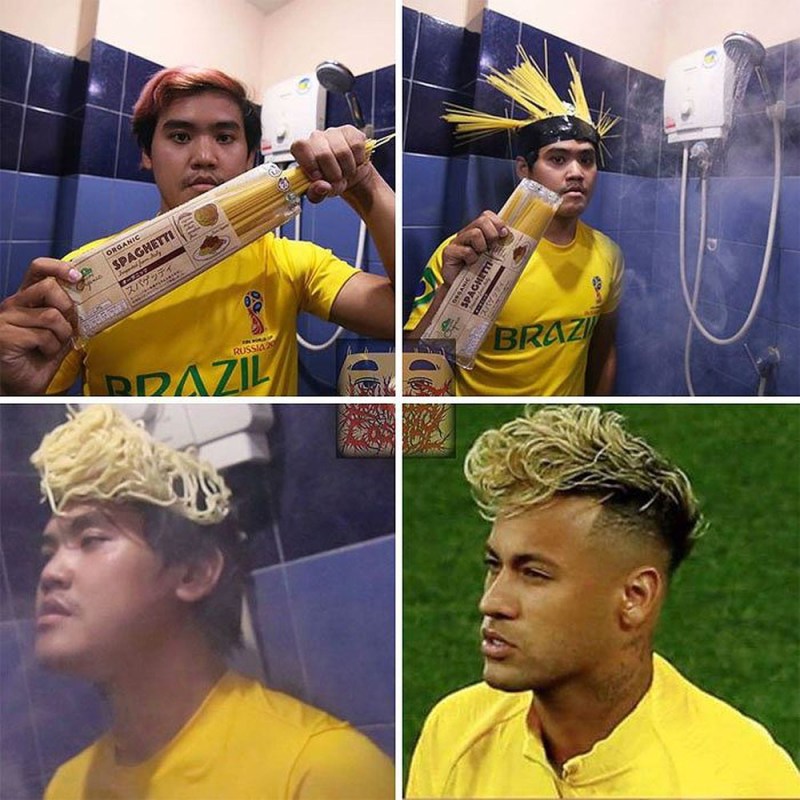 cosplay tóc neymar